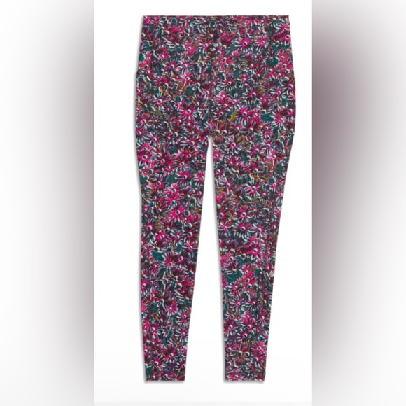 lululemon athletica Pants - Lululemon swift speed 28” floral fleece lined